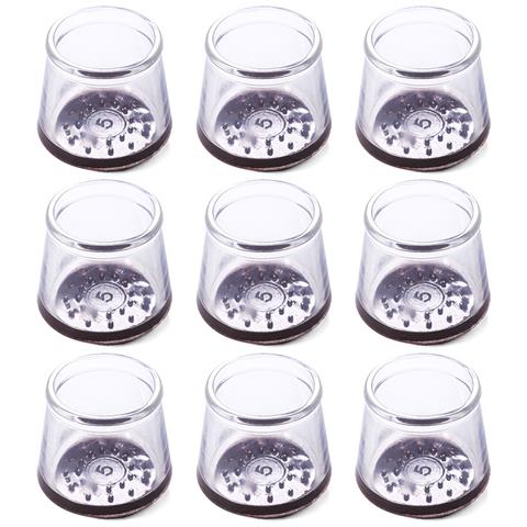 Piedini Per Mobili /protezione Per Gambe Dei Mobili, Confezione Da 16 Pezzi Transparent+brown S - Foto 1
