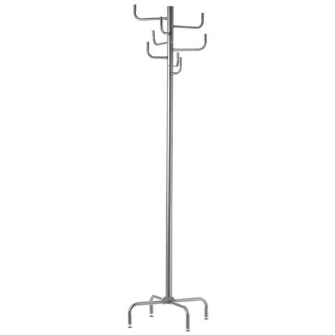 Attaccapanni Appendiabiti Di Design Moderno,piantana Da Terra In Metallo Con 8 Ganci Appendi Abiti Base A Croce Dimensioni P40xl40xh183 Cm (grigio) - Foto 1