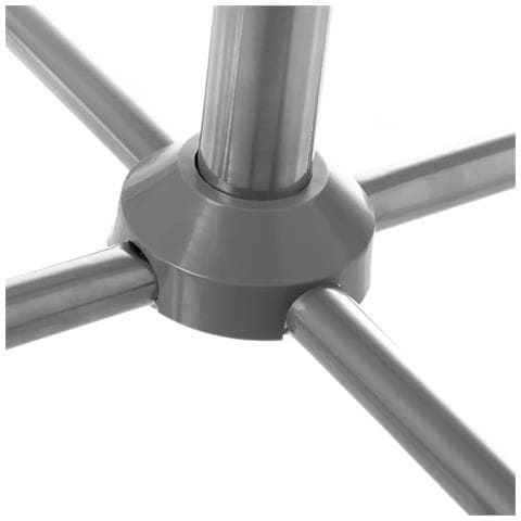 Attaccapanni Appendiabiti Di Design Moderno,piantana Da Terra In Metallo Con 8 Ganci Appendi Abiti Base A Croce Dimensioni P40xl40xh183 Cm (grigio) - Foto 5