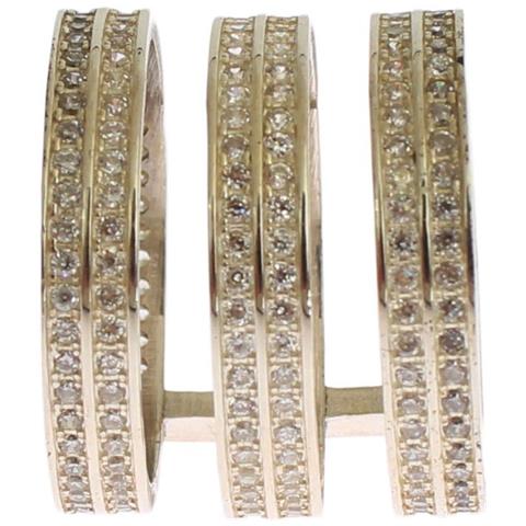 Anello Da Donna Autentico Argento Sterling 925 Cz Trasparente - Eu4... - Foto 1