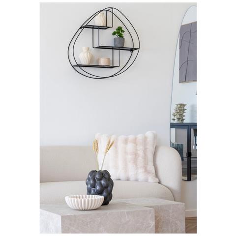 Cuscino Decorativo Galena - Bianco - Poliestere - 1x45x45 Cm - Foto 2