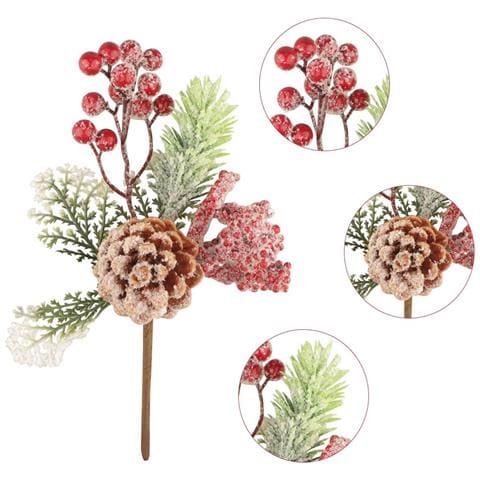Set Di 6 Pezzi Di Ramoscelli Di Pino Artificiale Di Natale - Foto 7
