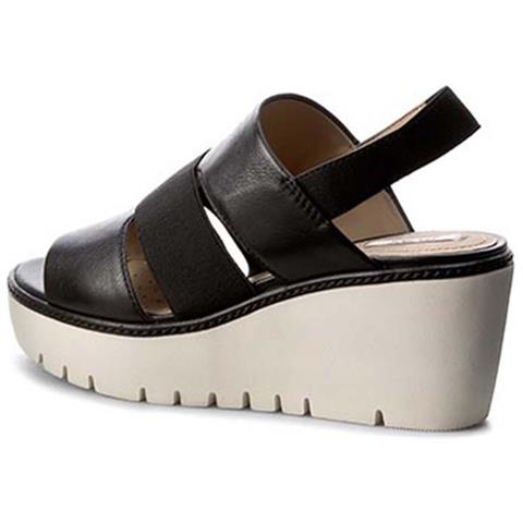 Sandali Donna Domezia In Pelle Nera 38 - Foto 2