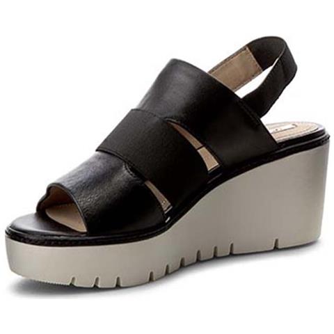 Sandali Donna Domezia In Pelle Nera 38 - Foto 3