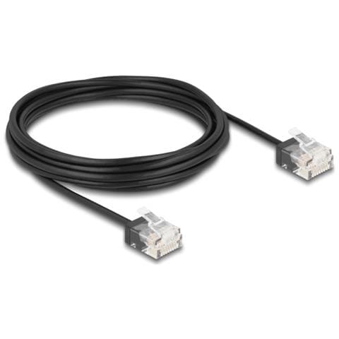 Cavo di rete RJ45 Cat. 6 UTP Ultra Slim da 5 m nero - Foto 2