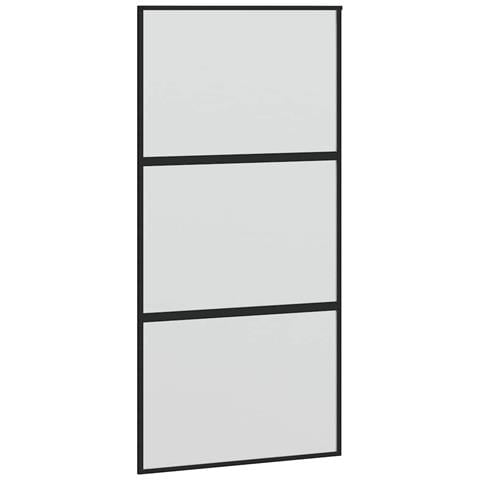 Porta Scorrevole Ferramenta Nera 102,5x205 cm Vetro Temperato - Foto 8