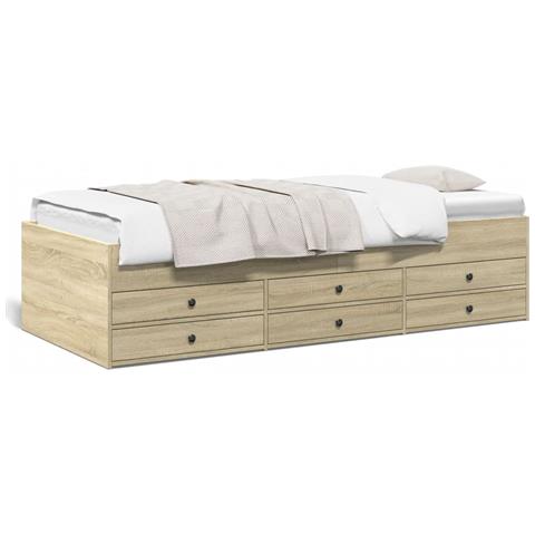 Divano Letto Con Cassetti Senza Materasso 90x200 Cm - Foto 2