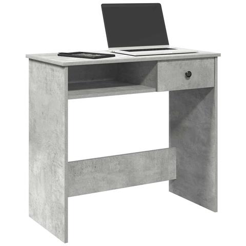 Scrivania Grigio Cemento 80x40x75 Cm In Legno Multistrato - Foto 1