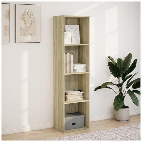 Libreria Rovere Sonoma 40x30x152 Cm In Legno Multistrato - Foto 3