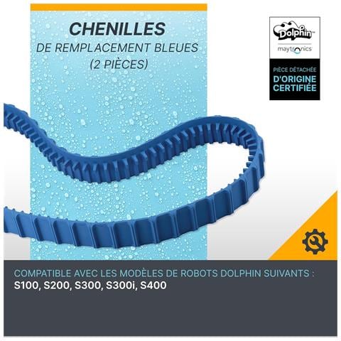 Cingoli Di Ricambio Blu (2 Pezzi) Per Robot Tagliaerba S100, S200, S300, S300i, S400 - 99831521-r2 - Foto 2