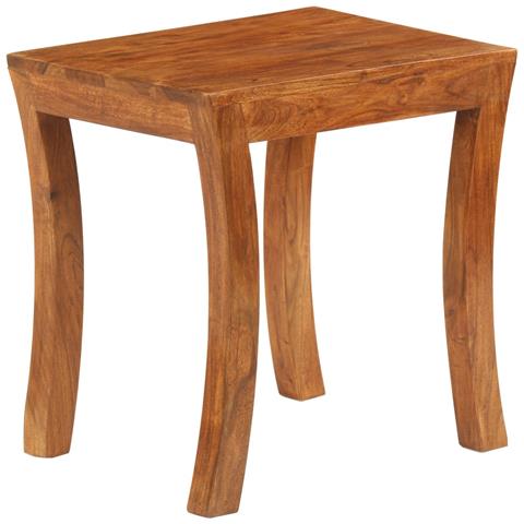 Tavolini Impilabili 3 Pz Massello Di Acacia 50x35x50 Cm Marrone - Foto 8