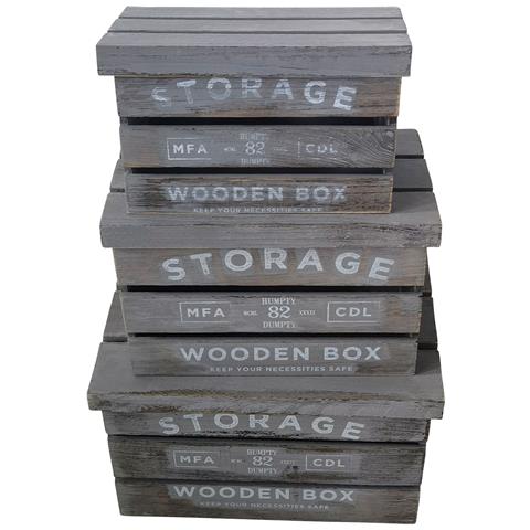 Clara - Set Di 3 Cassette In Legno - Foto 2