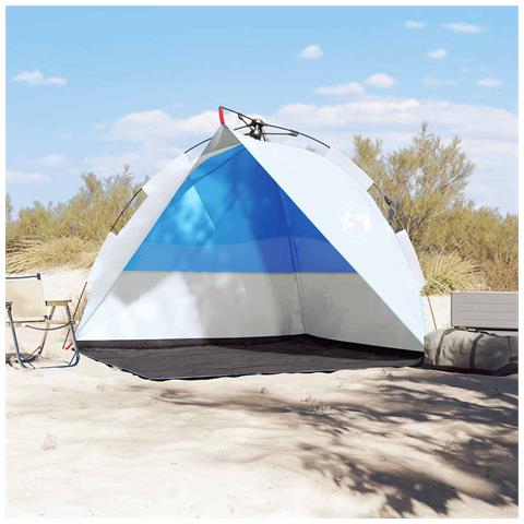 Tenda da Spiaggia Azzurro Rilascio Rapido Impermeabile - Foto 2