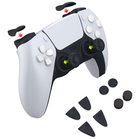 Set Di Copri Levette Per Controller Ps5 8 In 1: Migliora La Tua Presa - Foto 1