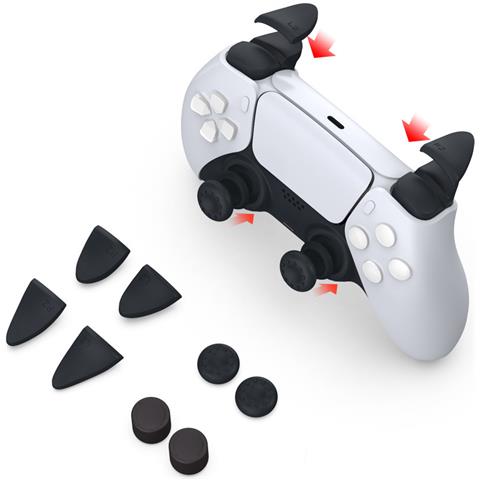 Set Di Copri Levette Per Controller Ps5 8 In 1: Migliora La Tua Presa - Foto 2