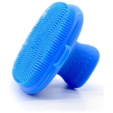 Spazzola Portatile In Silicone Per La Pulizia Del Viso Per Il Trucco Blue - Foto 1