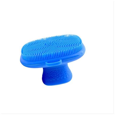 Spazzola Portatile In Silicone Per La Pulizia Del Viso Per Il Trucco Blue - Foto 2
