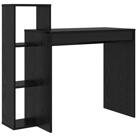 Scrivania Computer Rovere Nero - Foto 1