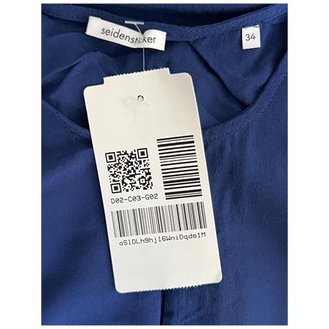 Seidensticker Abito Sopra Il Ginocchio Manica Corta Blu Taglia 34 - Foto 6