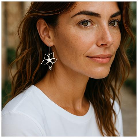 Orecchino A Gancio Irregolare Blom G In Argento Placcato 10µ - Foto 5