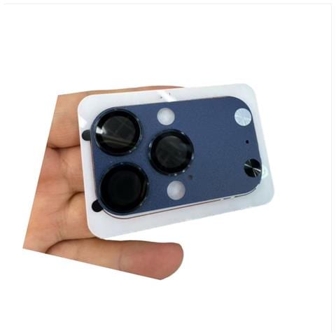 Protezione Per Obiettivo In Vetro Temperato Opaco Compatibile Con Iphone 14 Pro/15 Pro/16 Pro - Blu Profondo - Foto 1