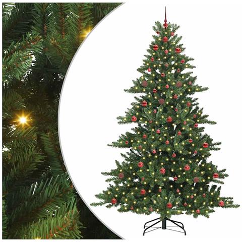 Albero di Natale Artificiale con Rami Pieghevoli Verde 240 cm - Foto 1