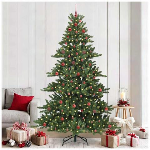 Albero di Natale Artificiale con Rami Pieghevoli Verde 240 cm - Foto 2