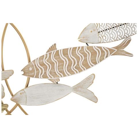 Decorazione In Metallo 3d Pesce 3-multicolore-metallo-142,9x5x61,6 Cm - Foto 2