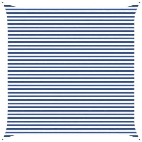 Vela da ombra solare Blu e Bianco 5 x 5 m - Foto 1