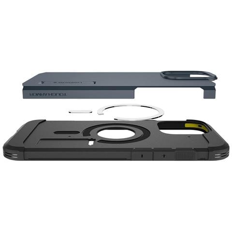 Custodia Con Supporto Per Iphone 16 Pro Max - Grigio Scuro - Foto 2
