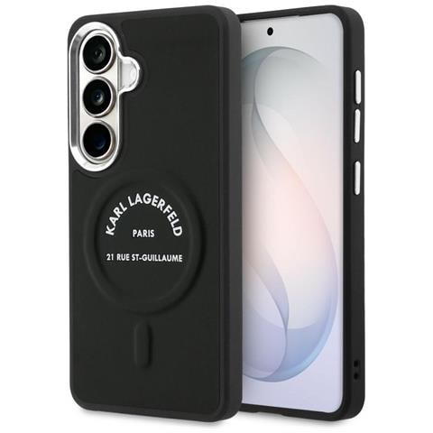 Custodia Samsung Galaxy S26 Plus Karl Lagerfeld Logo Rsg In Rilievo Nera - Foto 2