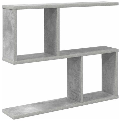 Scaffale da parete Grigio Cemento 60 x 12 x 50,5 cm - Foto 1