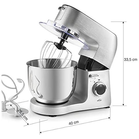 69683 - Impastatrice elettrica completa, macchina per il pane, robot da cucina impastatrice, - Foto 2