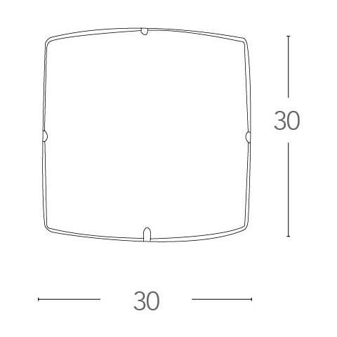 I-ALEXIA / PL30 - Plafoniera a led squadrata e decorazione originale 14 watt - Foto 6