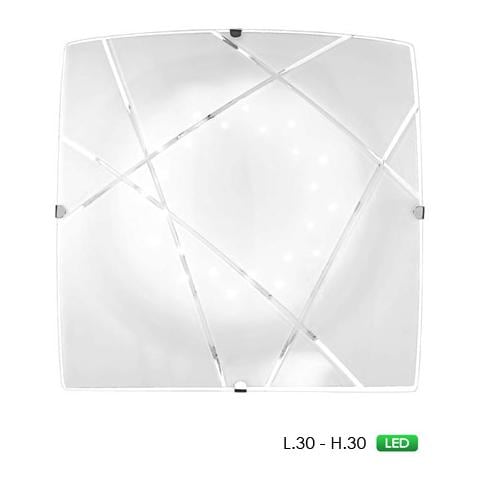 I-ALEXIA / PL30 - Plafoniera a led squadrata e decorazione originale 14 watt - Foto 1