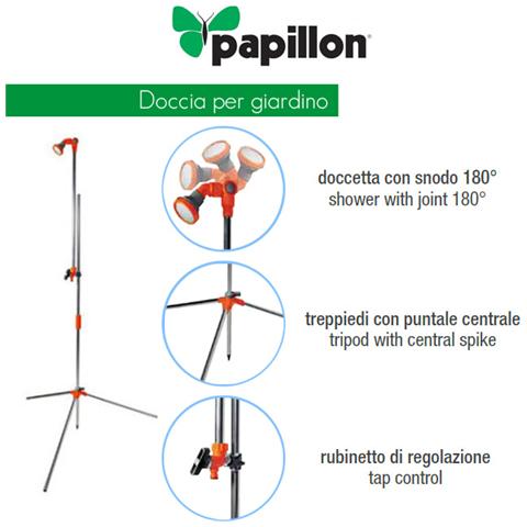 Doccia da giardino in alluminio con rubinetto e doccetta snodabile - Foto 2