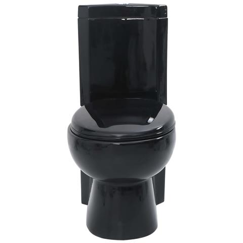 Vaso WC in Ceramica da Bagno ad Angolo Nero - Foto 2
