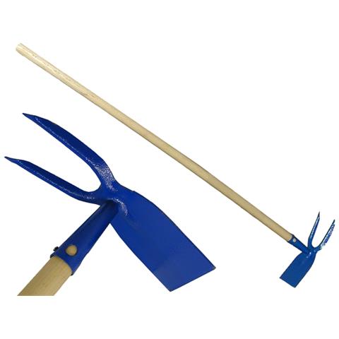 Zappa Quadrata E Bidente, Dimensione Cm. 115 E Peso Kg. 0,75 Con Manico In Legno Da Cm. 110. - Foto 1