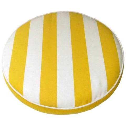 Cuscino Seduta Ø 40 Rigato Giallo 9192c Rg - Foto 2