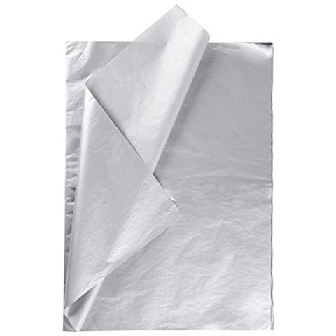 Carta Velina, 50 X 70 Cm, 14 G, Argento, 25 Fogli - Foto 1
