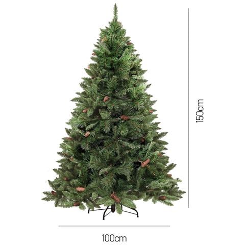 Albero di Natale Vienna, Albero artificiale extra folto, Albero effetto reale in PVC con Pigne incluse, 468 rami, Altezza cm 150 - Foto 3