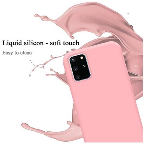 Custodia Compatibile Con Samsung Galaxy S20 Plus In Liquid Rosa - Coperchio Protettivo In Silicone Tpu Flessibile - Foto 2