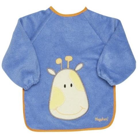 Bavaglino Per Neonato Impermeabile Con Maniche Lunghe Giraffa Ricamato - Foto 1