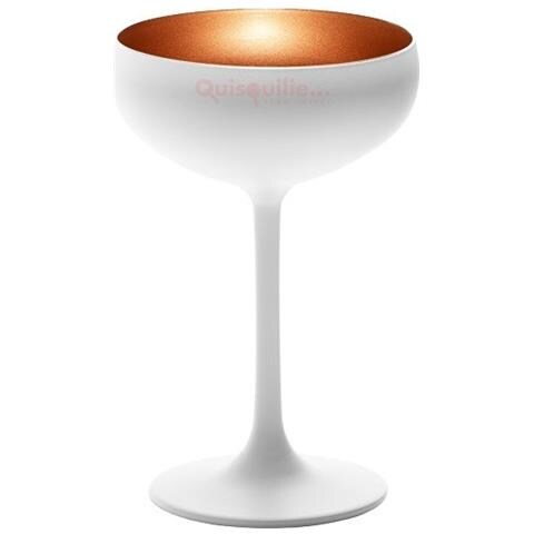 Stolzle, Set 6 Calici / bicchieri Olympic, Cristallo Senza Piombo, Lavabili In Lavastoviglie, Alta Qualità. Made In Germany - 23 Bianco / bronzo - Foto 1