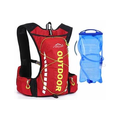 SLOWMOOSE - Zaino Da Bicicletta Impermeabile Da 10 Litri, Escursionismo In  Bicicletta, Zaino Da Campeggio Per Uomo, Donna - Con Sacca D\u0026#39;  acqua-200006151 [ con Sacca D\u0026#39; acqua Rossa] - ePRICE