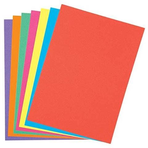 Av534 A5 Arcobaleno Carta Colorata (220gsm) Perfetto Per I Bambini Di Artigianato Attivit Collages Si Realizza Un Modello E Di Pi (confezione Da 50) Assortiti - Foto 2