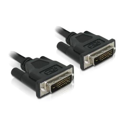 DVI 24+1 Cable 0.5m male / male 0.5m DVI-D DVI-D Nero cavo DVI - Foto 1