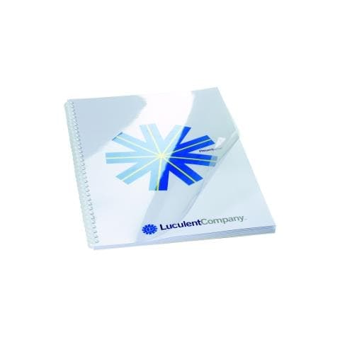Copertina GBC HiClear CE013080E - A4 210 mm x 297 mm - Cloruro di polivinile (PVC) - 100 / Pacco - Crystal clear - Foto 1