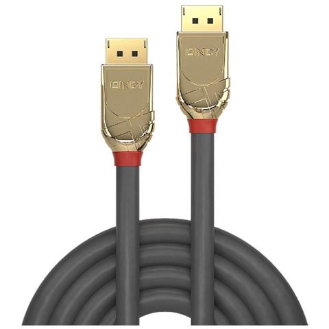 Cavo DisplayPort 1.4 per Installazioni Professionali e Ambienti Critici da 3 Metri Colore Oro - Foto 2