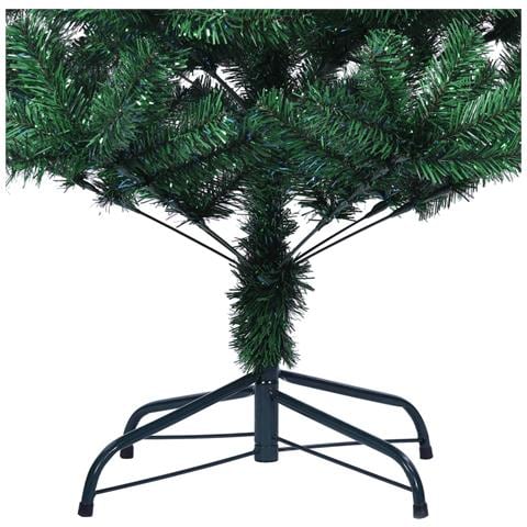 Albero Di Natale Artificiale Punte Iridescenti Verde 120 Cm Pvc - Foto 2
